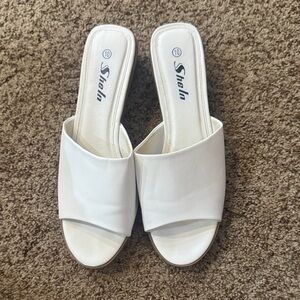 SHEIN Elegant White Mules